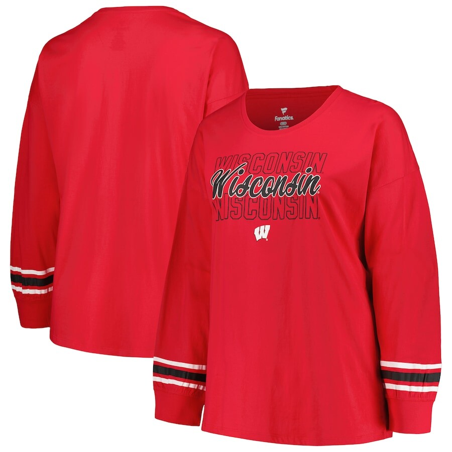 

Футболка с длинным рукавом Profile Wisconsin Badgers, красный