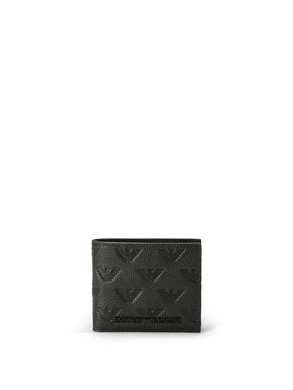 

Emporio Armani кожаный кошелек с логотипом орла по всей поверхности и кошелек для монет., черный