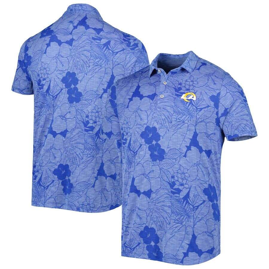 

Поло с коротким рукавом Tommy Bahama Los Angeles Rams, роял