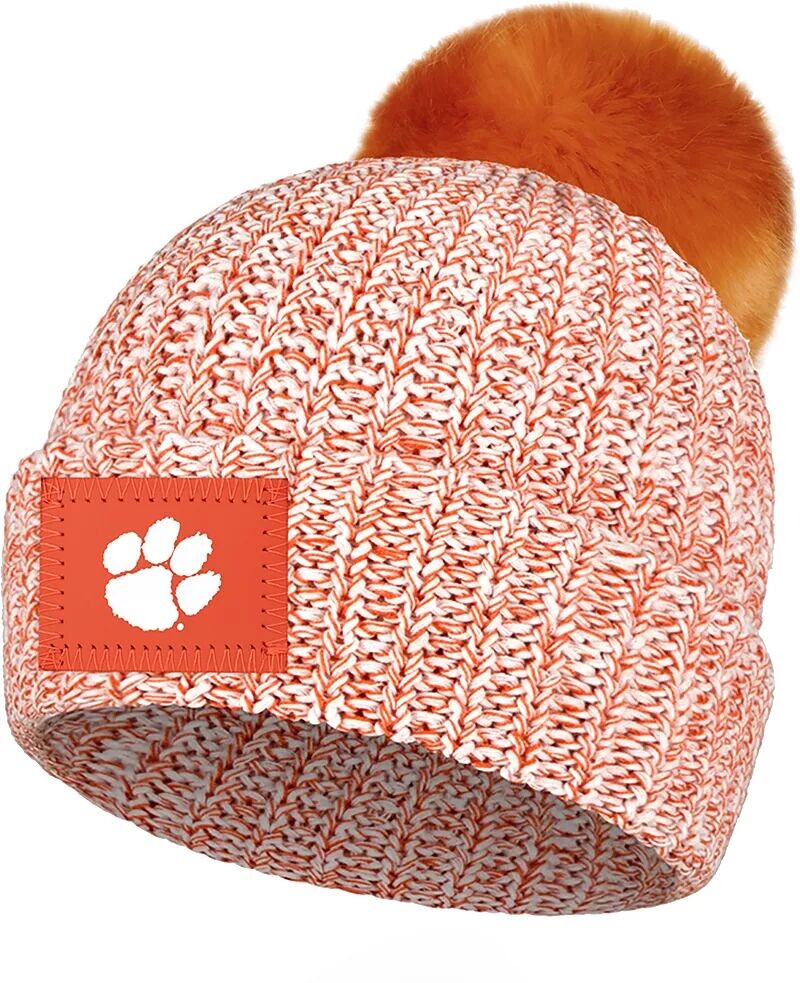 

Оранжевая вязаная шапка с помпоном Love Your Melon Clemson Tigers