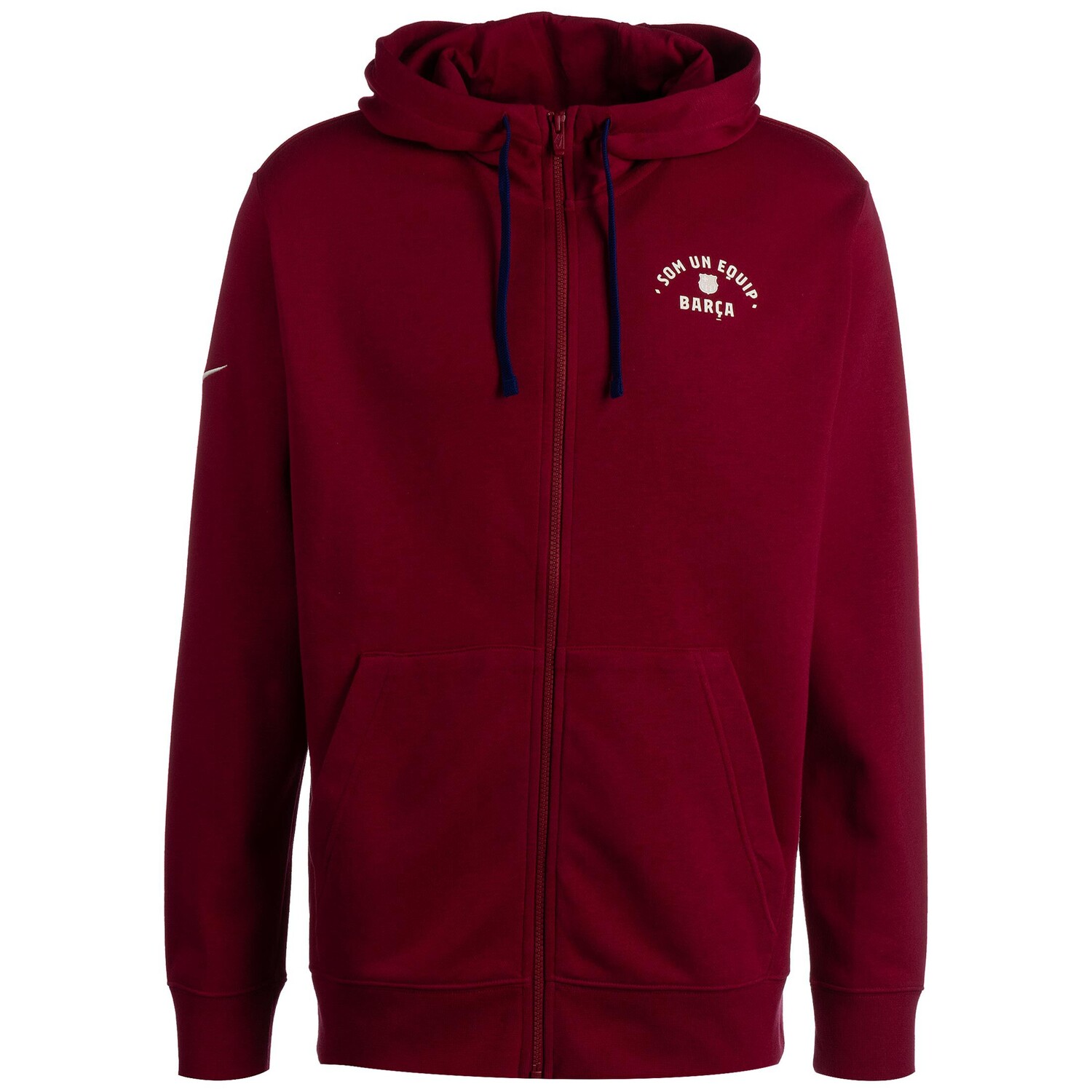 

Толстовка Nike Kapuzenjacke FC Barcelona French Terry, цвет weinrot/blau