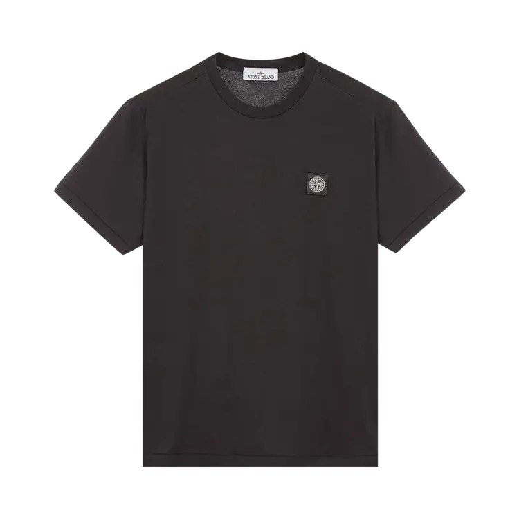

Футболка Stone Island Garment Dyed Logo 'Black', черный