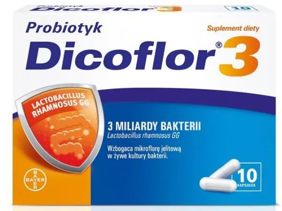 Dicoflor 3 пробиотические капсулы, 10 шт.