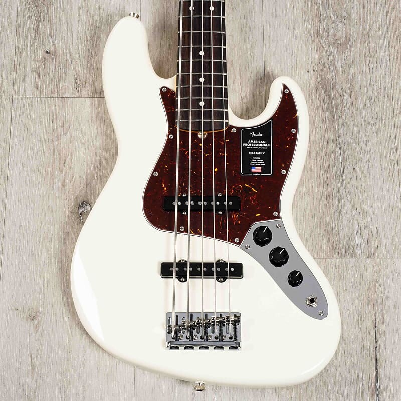 

Басс гитара Fender American Professional II Jazz Bass V 5-String, Rosewood, Olympic White