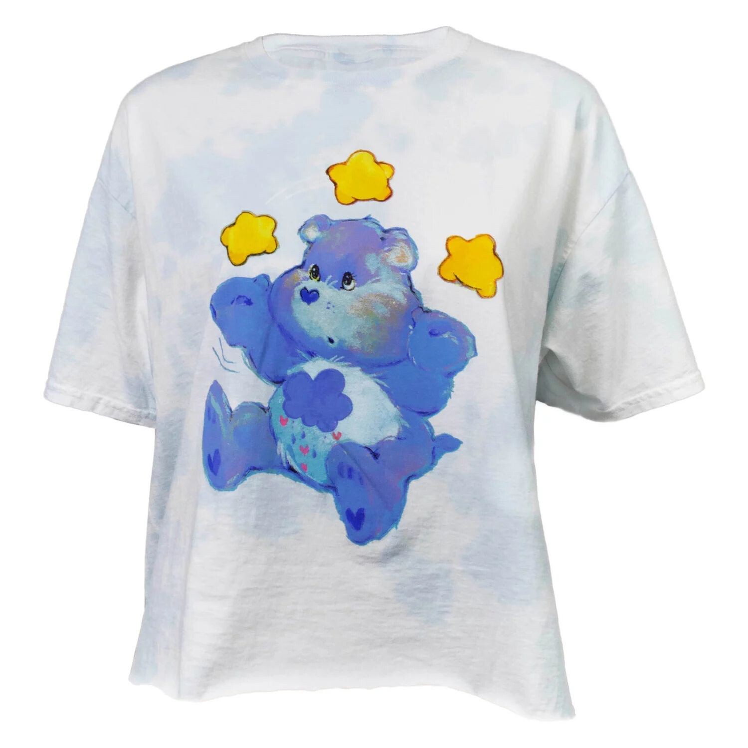 

Укороченная футболка с рисунком Juniors' Care Bears Grumpy Juggling Stars Licensed Character