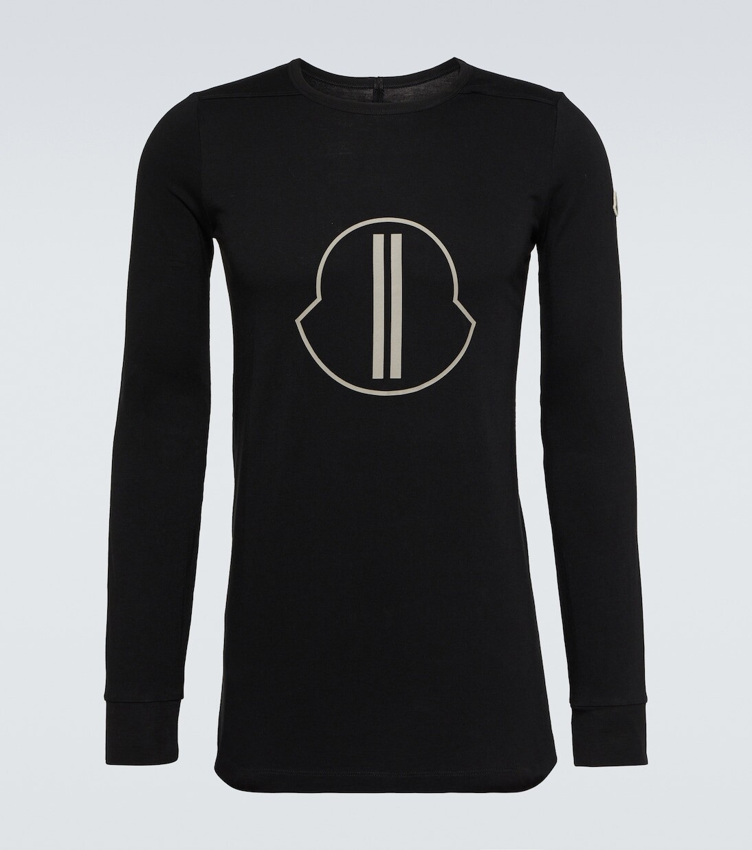 

Футболка из хлопкового джерси с логотипом x rick owens Moncler Genius, черный