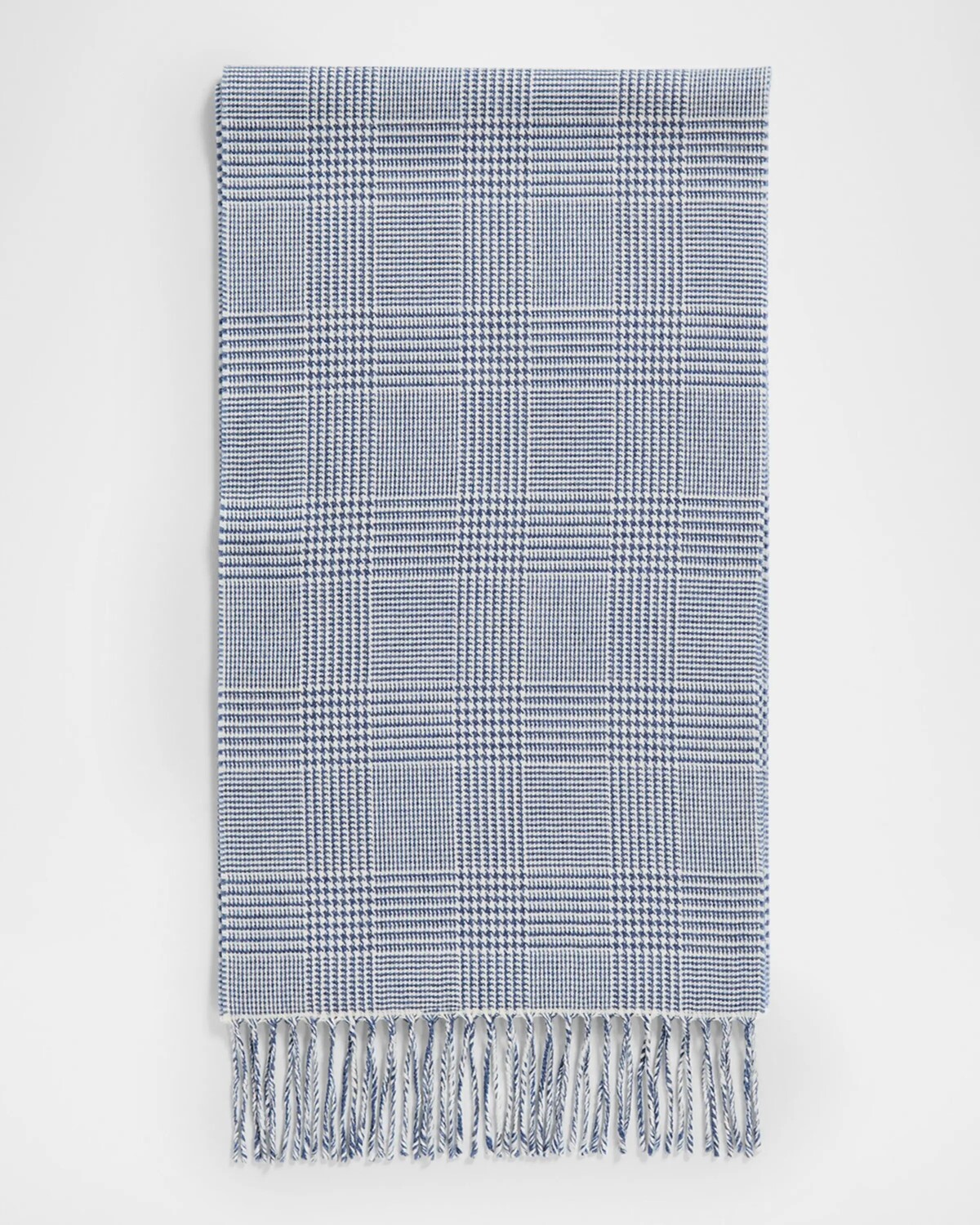 

Мужской кашемировый шарф "Принц Уэльский" Eton, цвет Medium Blue