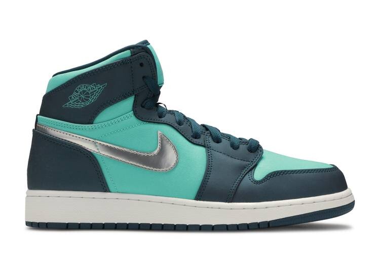 

Кроссовки AIR JORDAN 1 RETRO HIGH GS 'HYPER JADE', зеленый