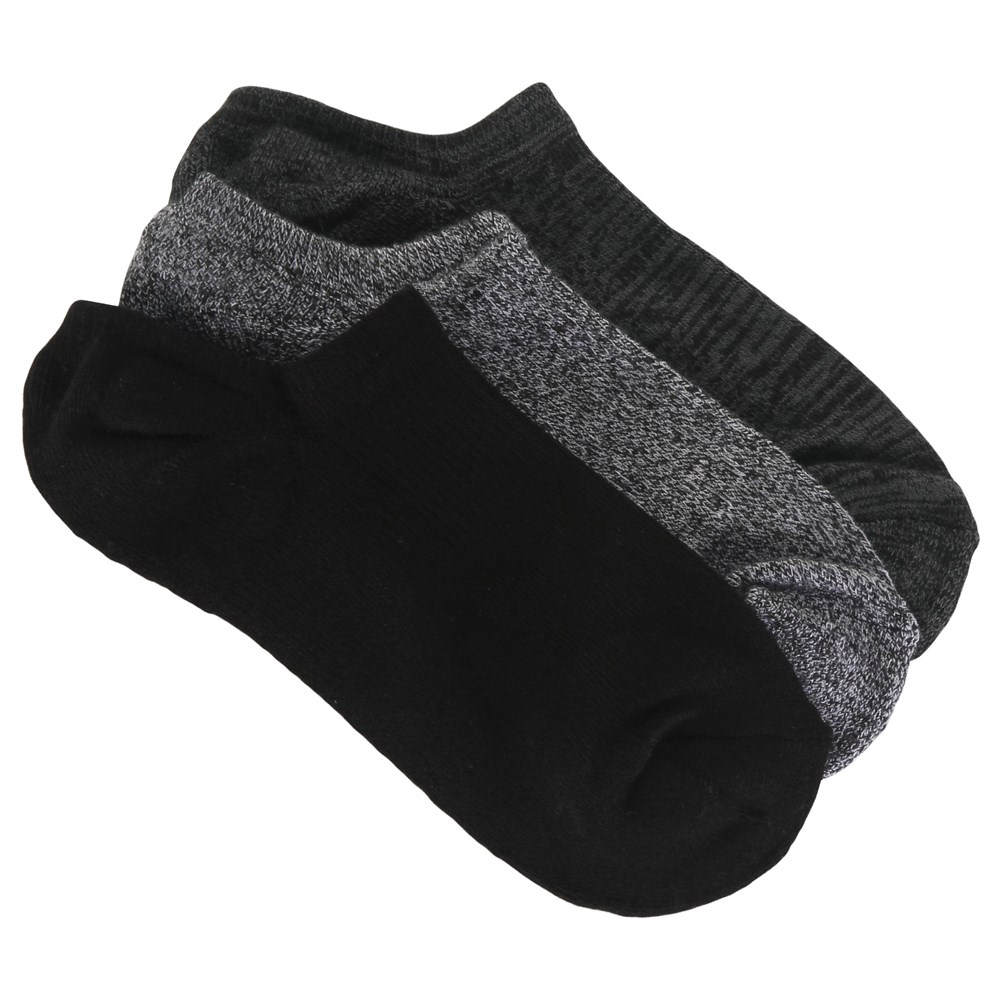 Набор из 3 женских носков с мягкой подкладкой для показа без показа Sof Sole, цвет charcoal