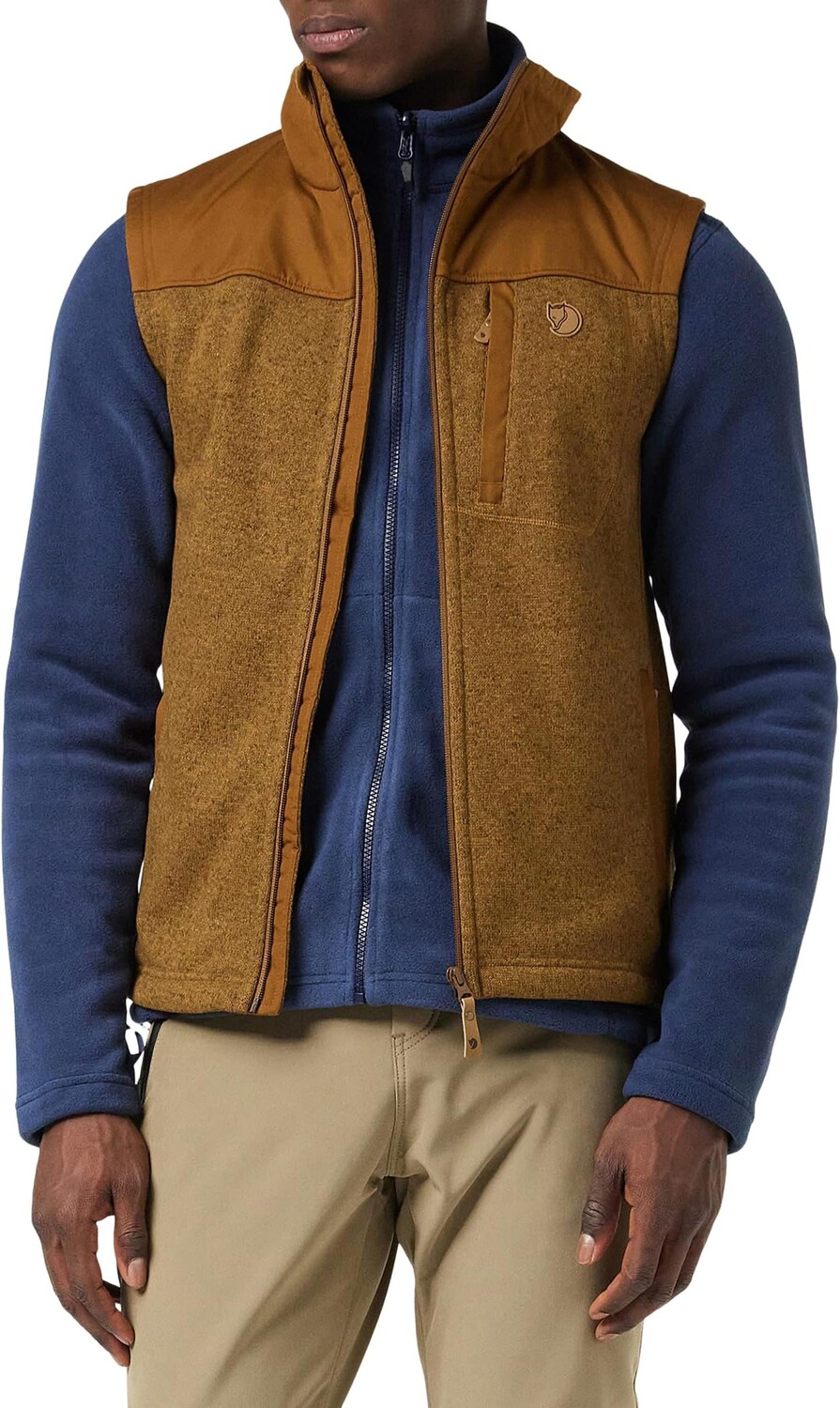 

Флисовый жилет Buck Fjällräven, цвет Chestnut
