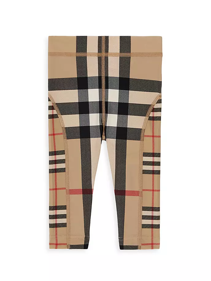 Леггинсы в клетку Isabella Archive Burberry, цвет archive beige check