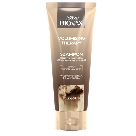 Шампунь для волос с кофеином, 200 мл Biovax, Glamour Volumising Therapy