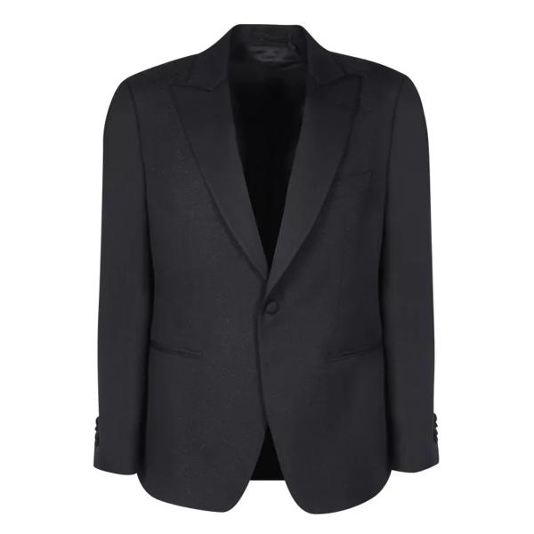 

Куртка wool smoking jacket Lardini, черный