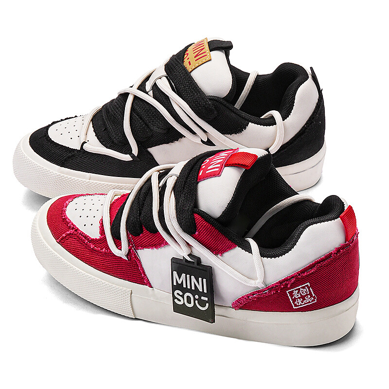

Кроссовки MINISO Dream M Series Skateboarding Shoes Unisex Low-top, черный/белый