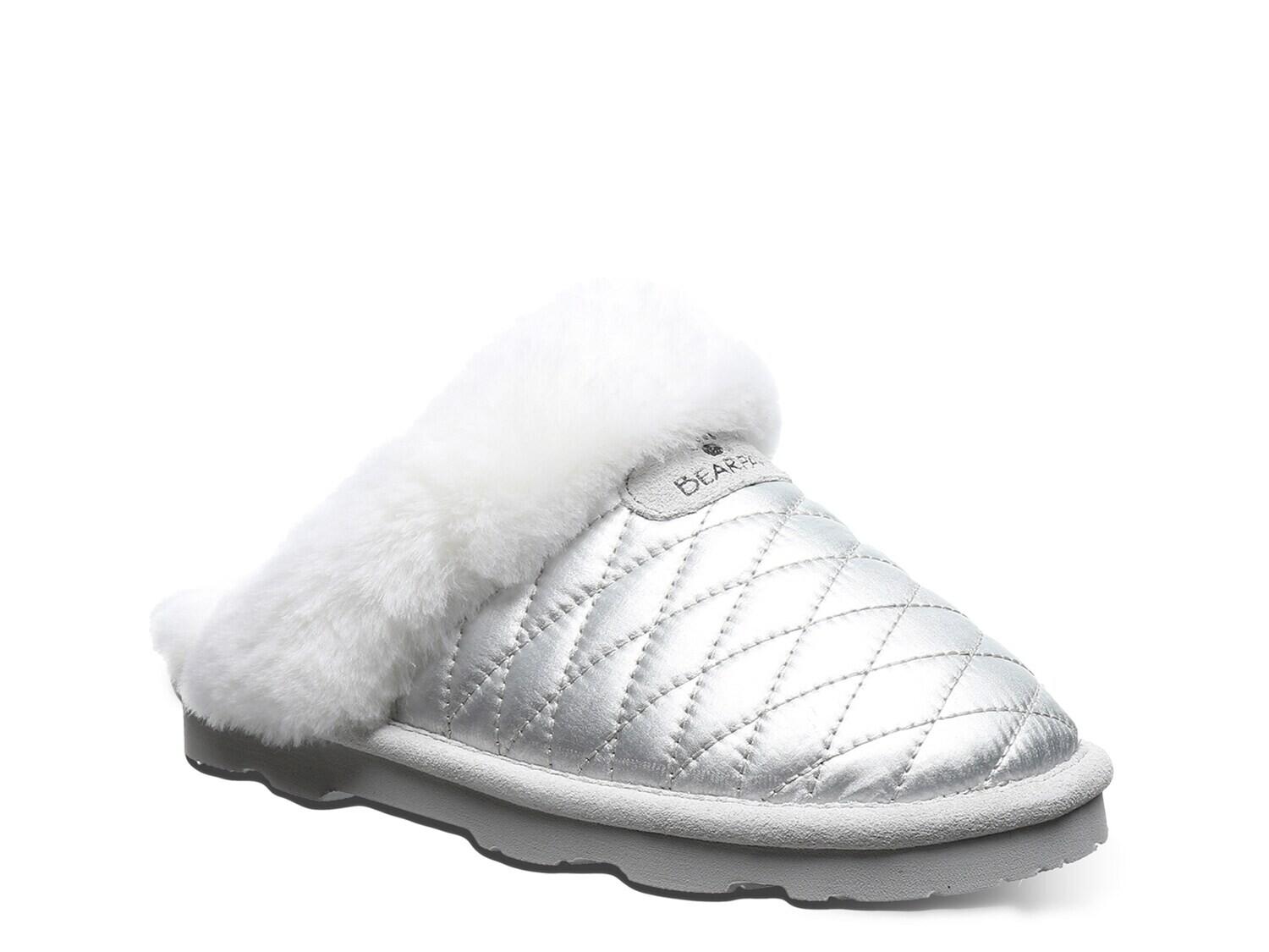 

Тапочки Effie Scuff Bearpaw, серебряный металлик