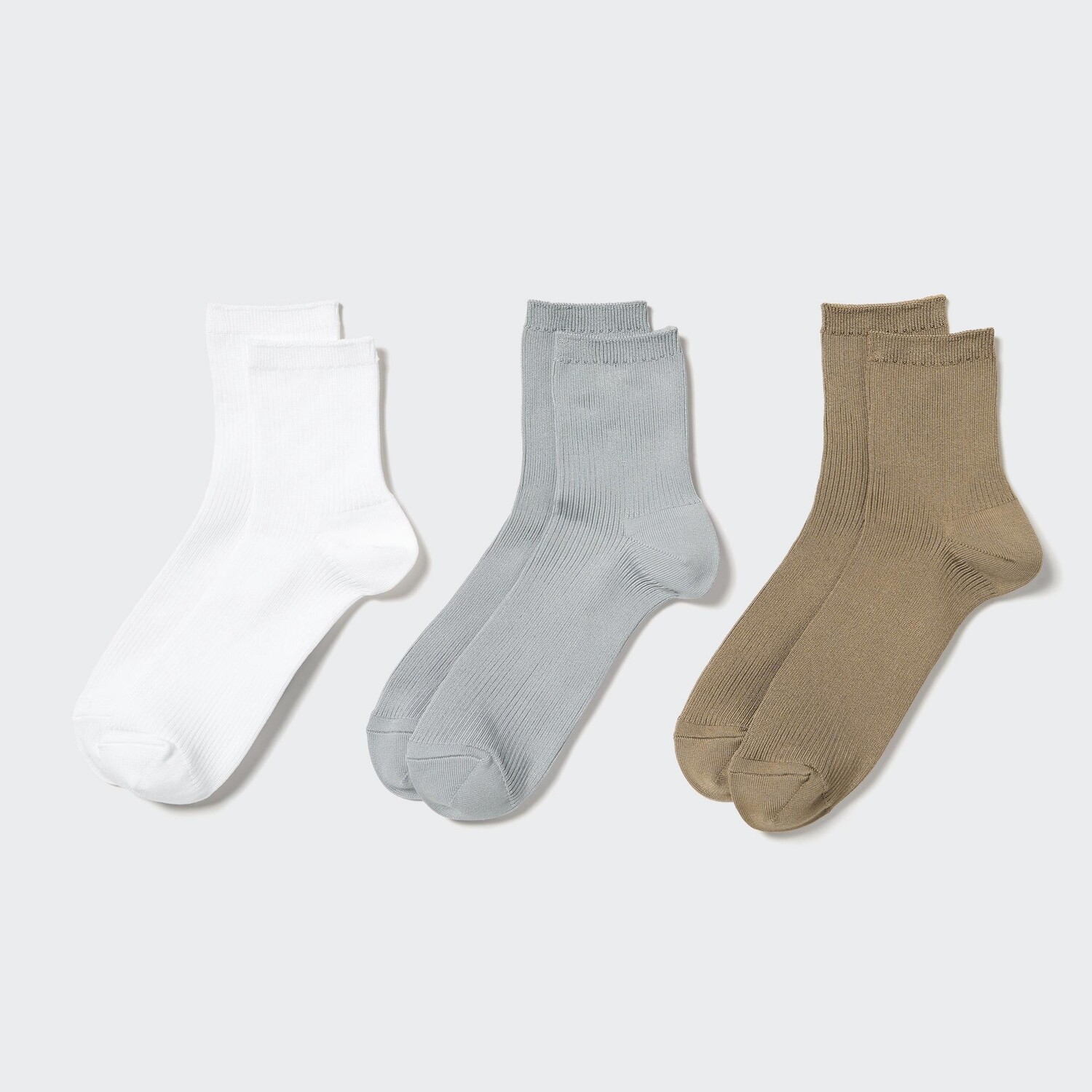 

Носки (3 пары) UNIQLO, белая кость