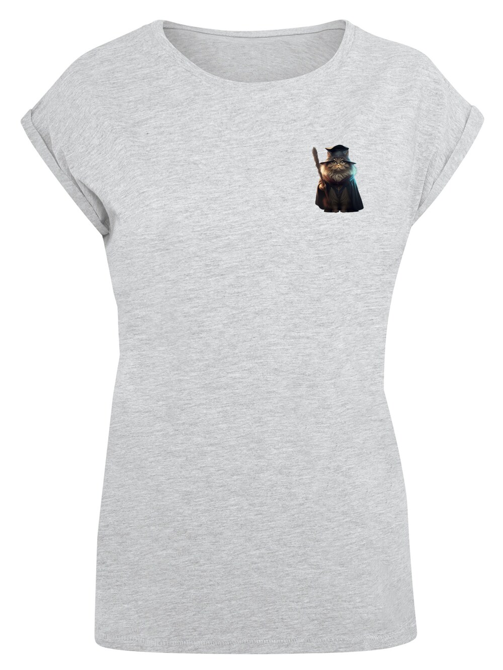 Рубашка F4Nt4Stic Wizard Cat, пестрый серый