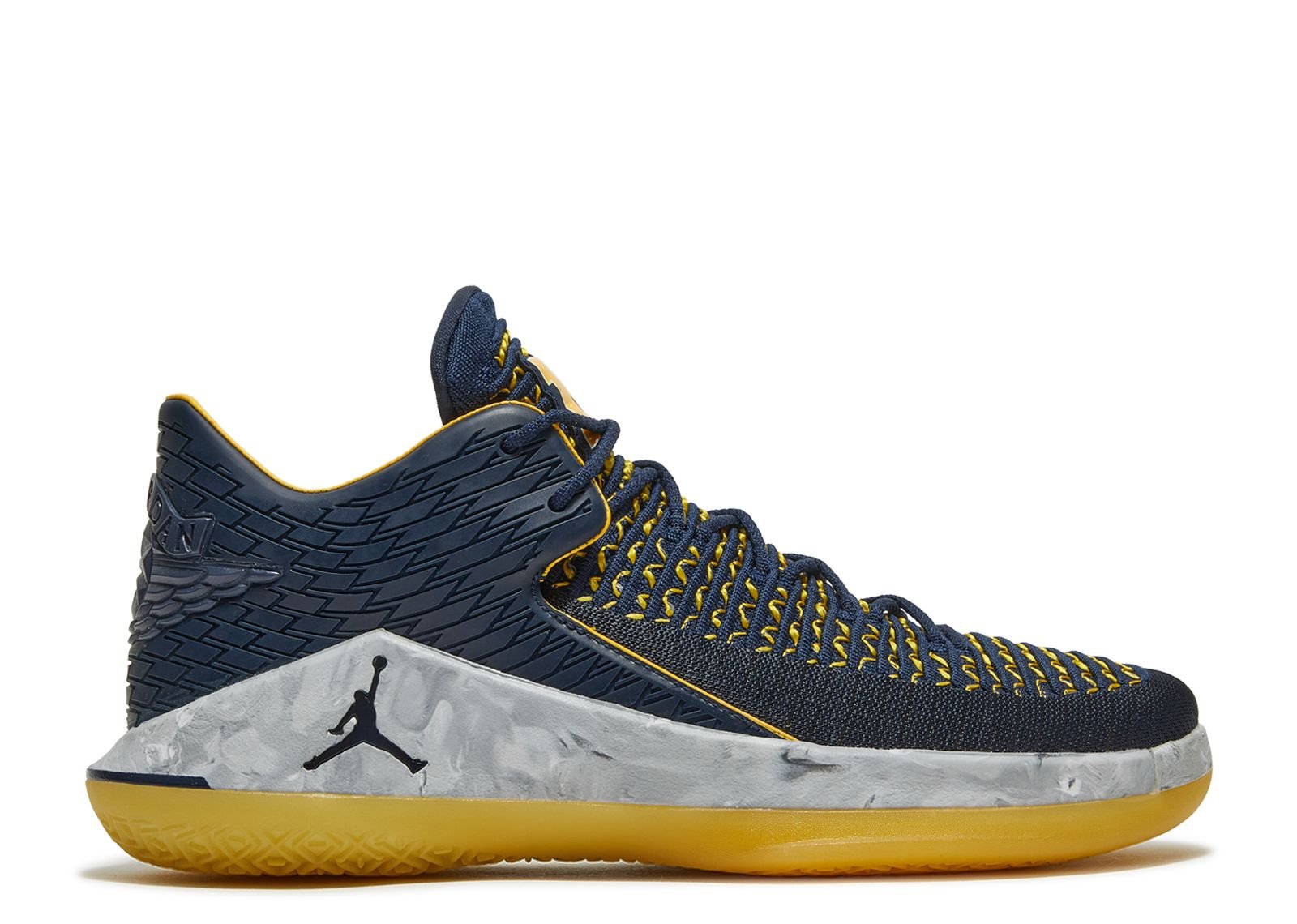 Кроссовки Air Jordan Air Jordan 32 Low 'Michigan Wolverines', синий спортивные кроссовки low baby темно синего цвета conguitos синий