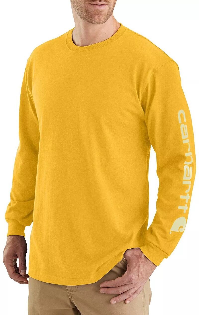 

Мужская рубашка с длинным рукавом и графическим логотипом Carhartt
