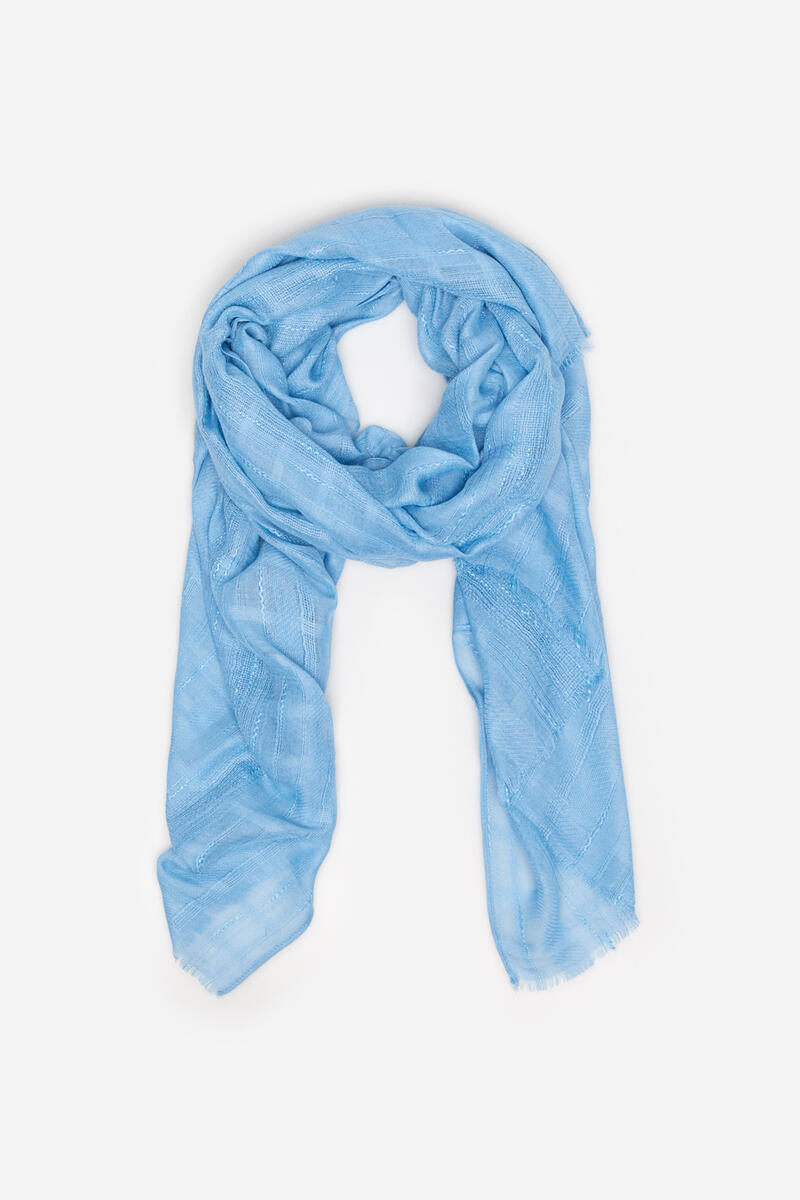 цена Зигзагообразный шарф Cortefiel, синий