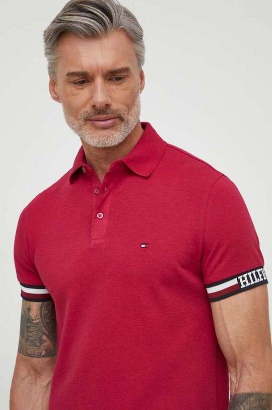 

Поло Tommy Hilfiger, бордовый