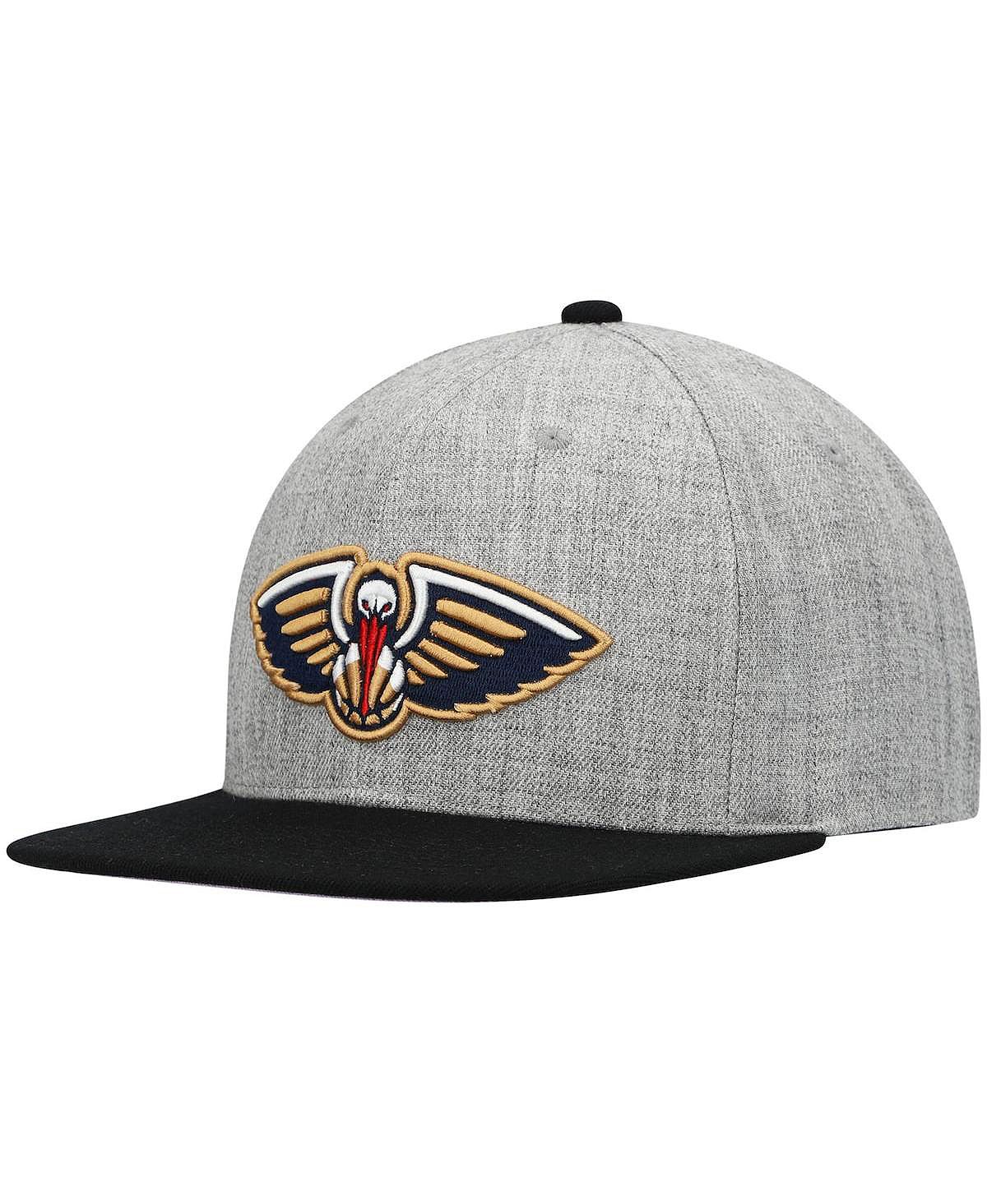 

Мужская кепка Snapback Heather Underpop New Orleans Pelicans Heather Grey, Black New Orleans Pelicans Mitchell & Ness