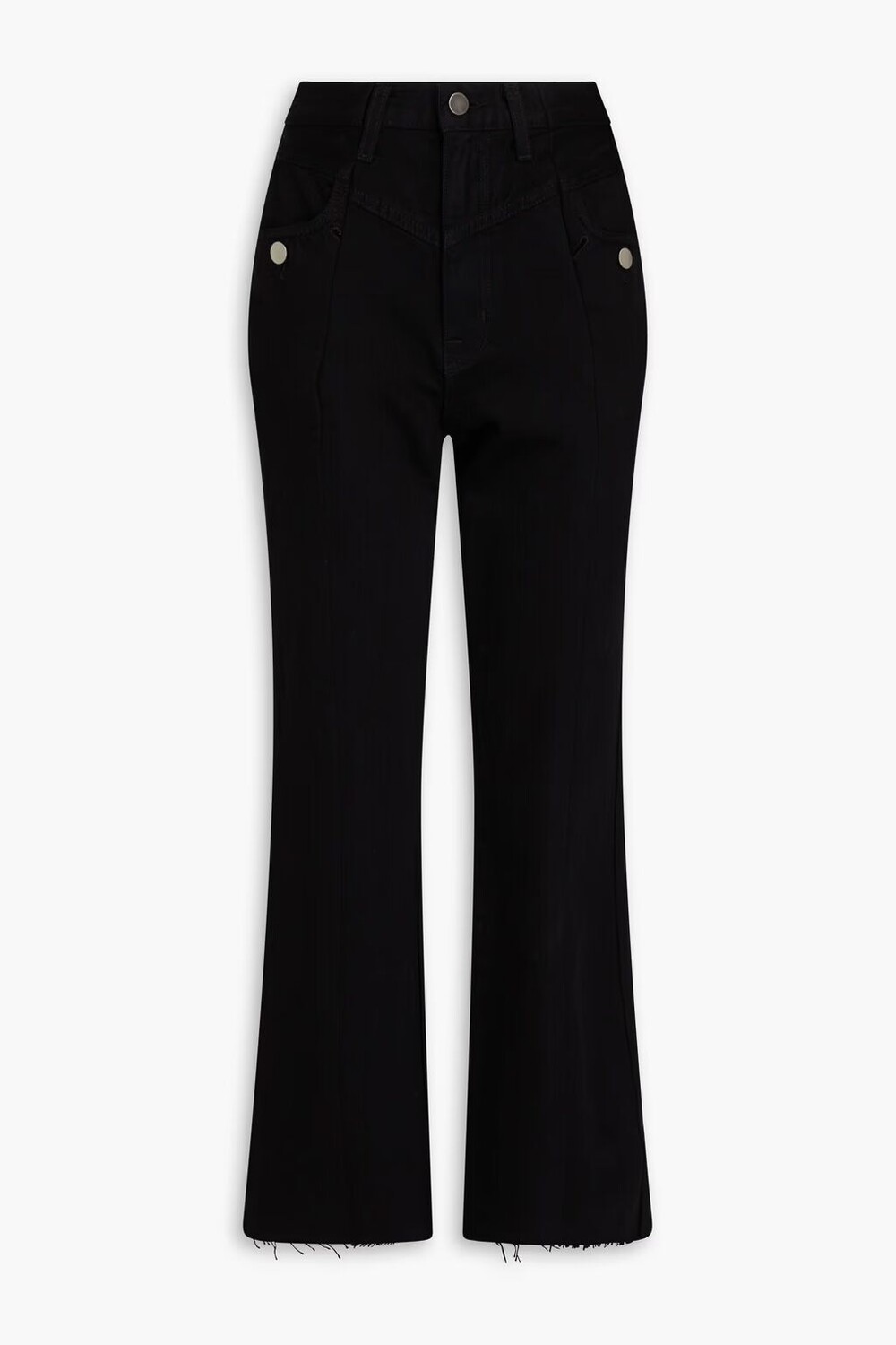 

Расклешенные джинсы с высокой посадкой E.L.V. Denim X The Outnet, черный