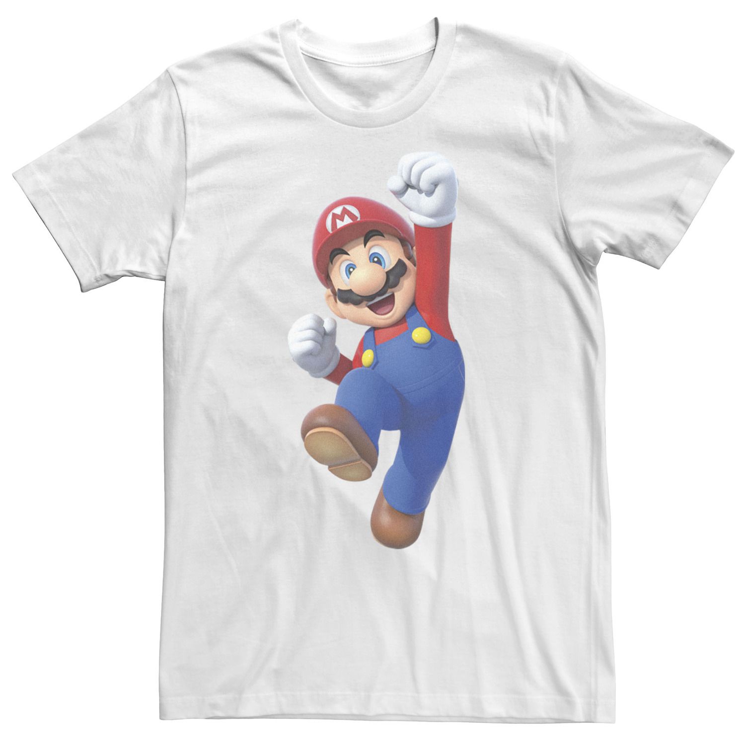 Мужская футболка Nintendo Super Bros. Mario Jumping с портретом Licensed Character фото