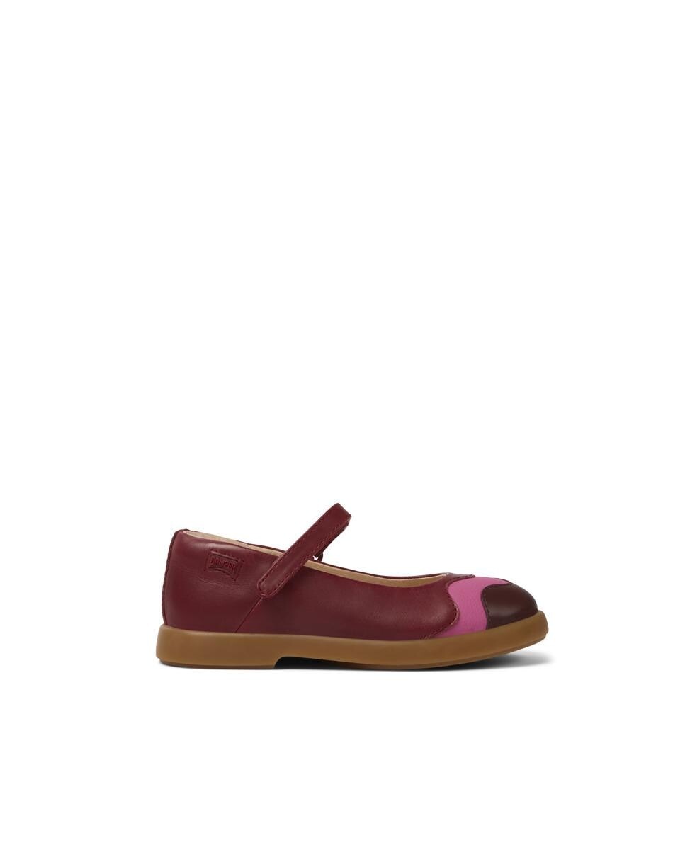 

Девичья бордовая гладкая кожа Mary Janes Camper, бордо