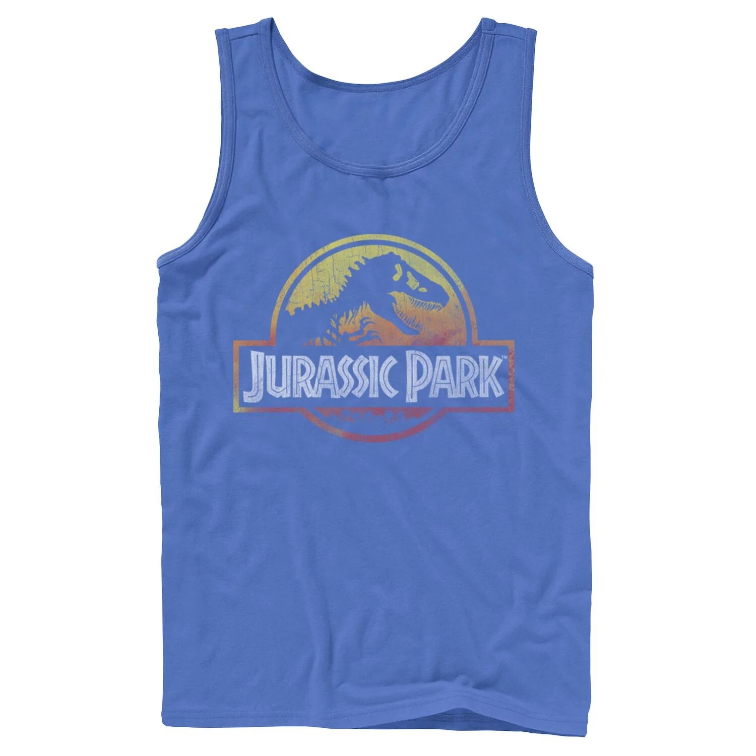 

Мужская майка с логотипом Jurassic Park Firey Sunset Licensed Character