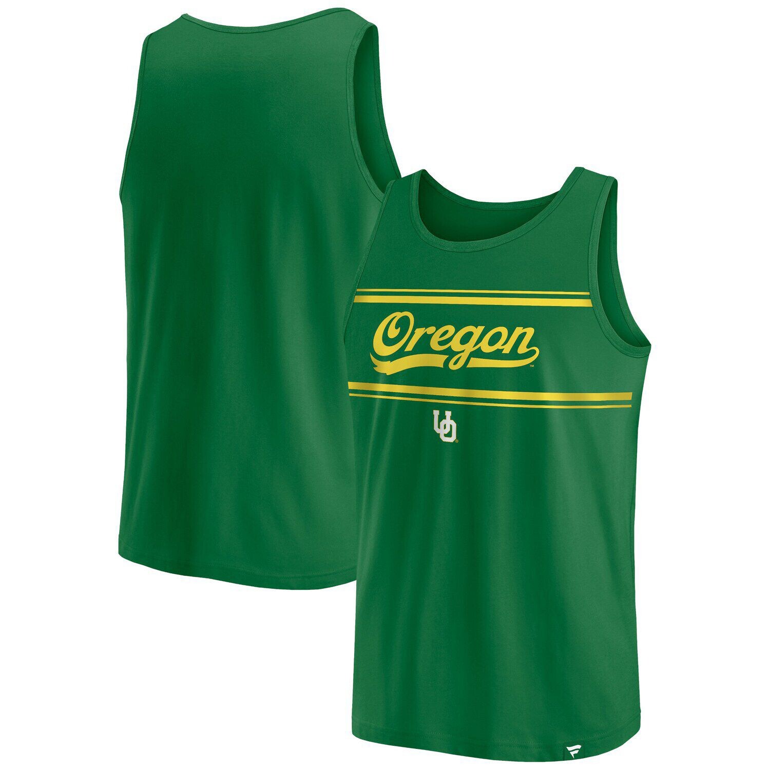 

Мужская зеленая фирменная майка в полоску Oregon Ducks Fanatics, Зеленый