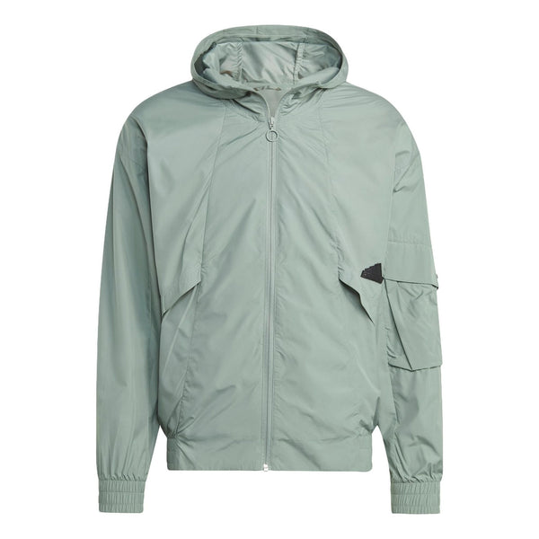 цена Куртка adidas City Escape Windbreaker Jacket 'Silver Green', зеленый