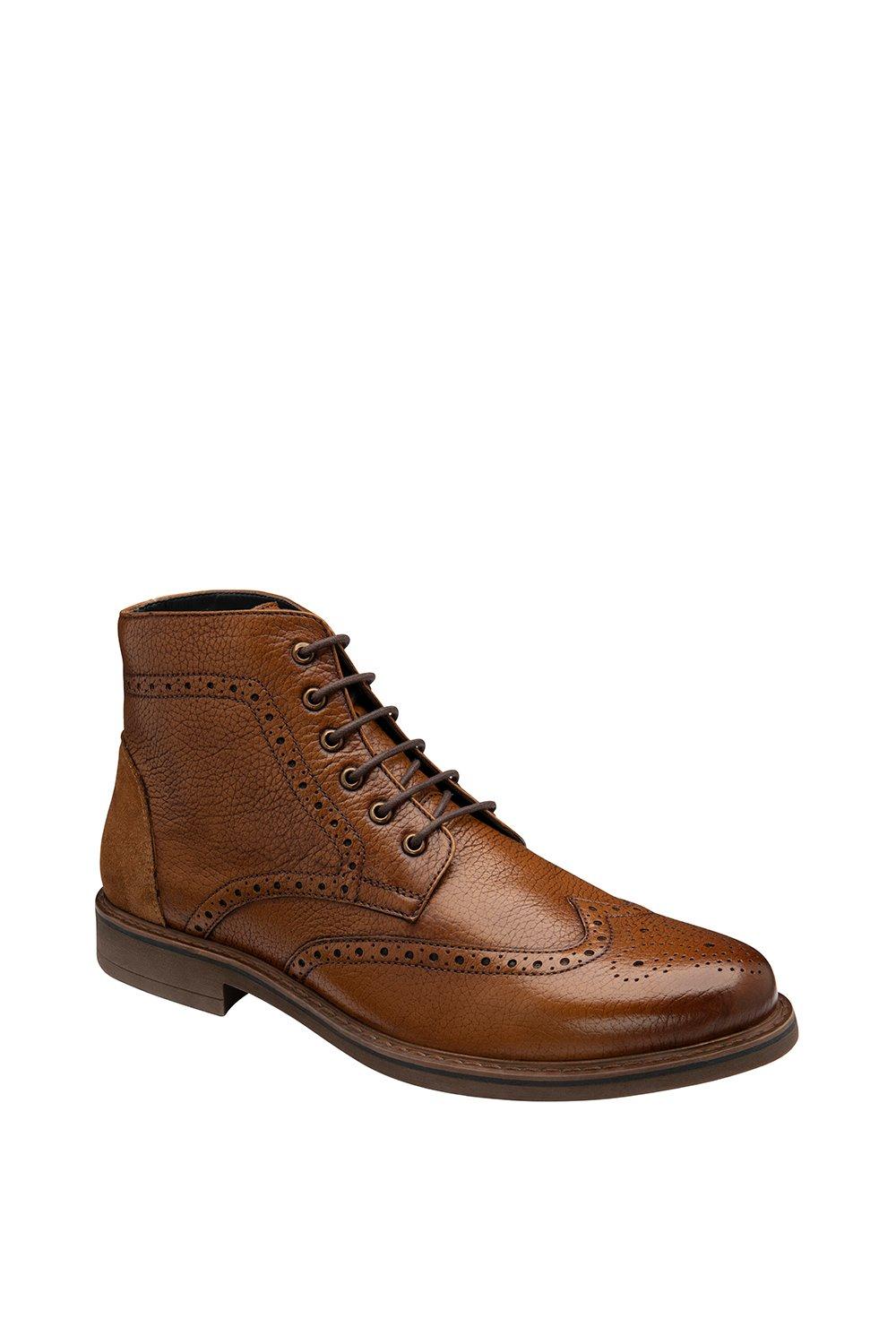 Кожаные ботинки броги 'Magnus' до щиколотки Frank Wright, коричневый ботинки кожаные на шнуровке 42 черный