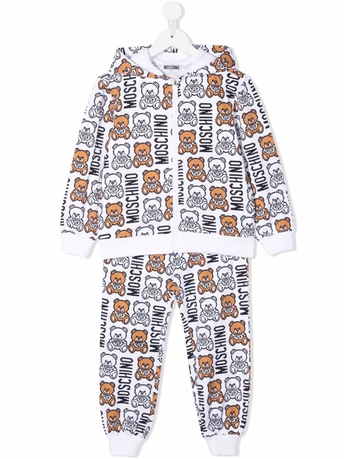 

Moschino Kids спортивный костюм с логотипом, белый