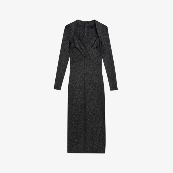

Платье миди эластичной вязки Tabytha Ted Baker, черный