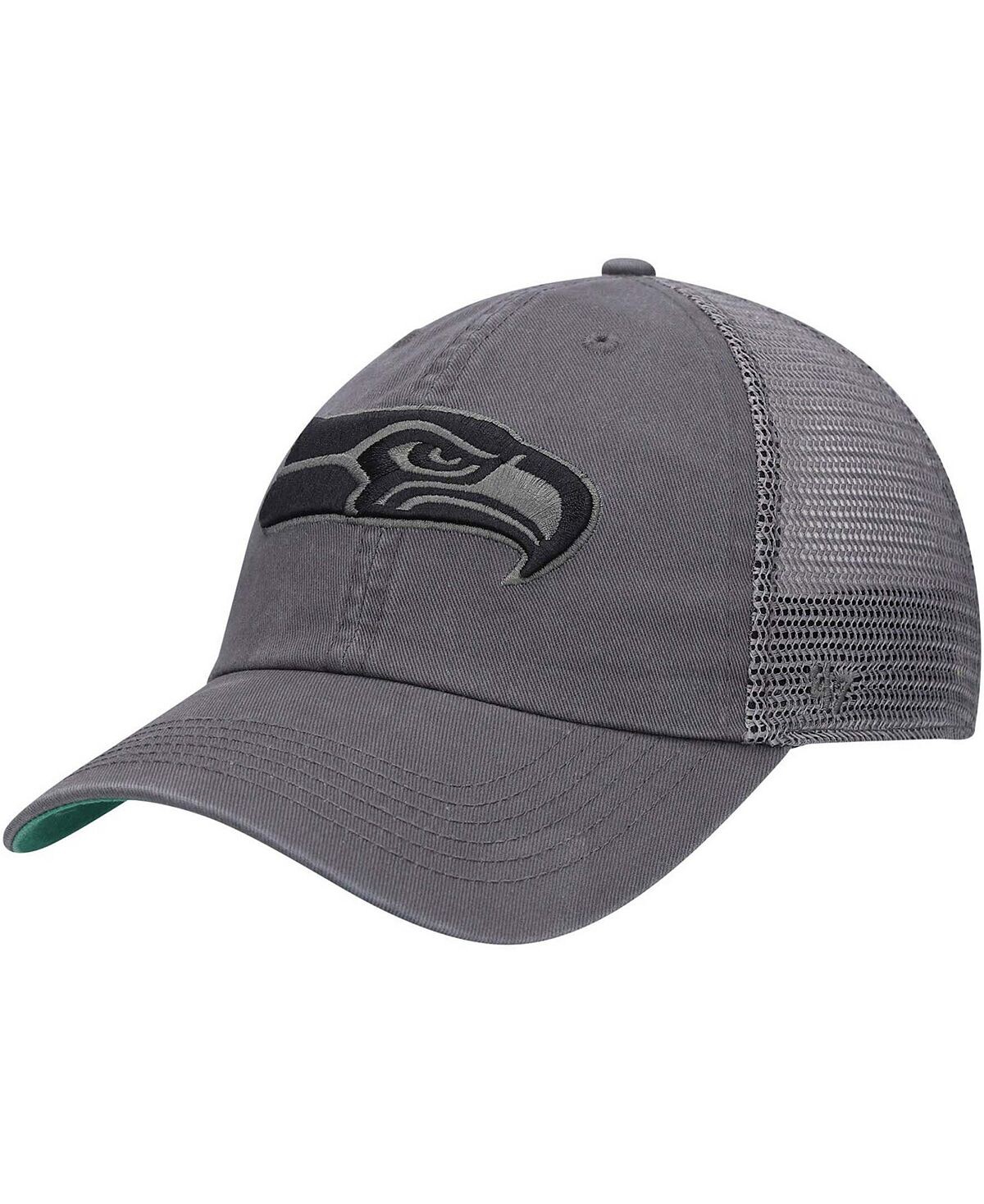 

Мужская угольная регулируемая кепка Seattle Seahawks Trawler Clean Up '47 Brand