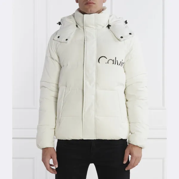 

Куртка прямого кроя без пуха с логотипом Calvin Klein, белый