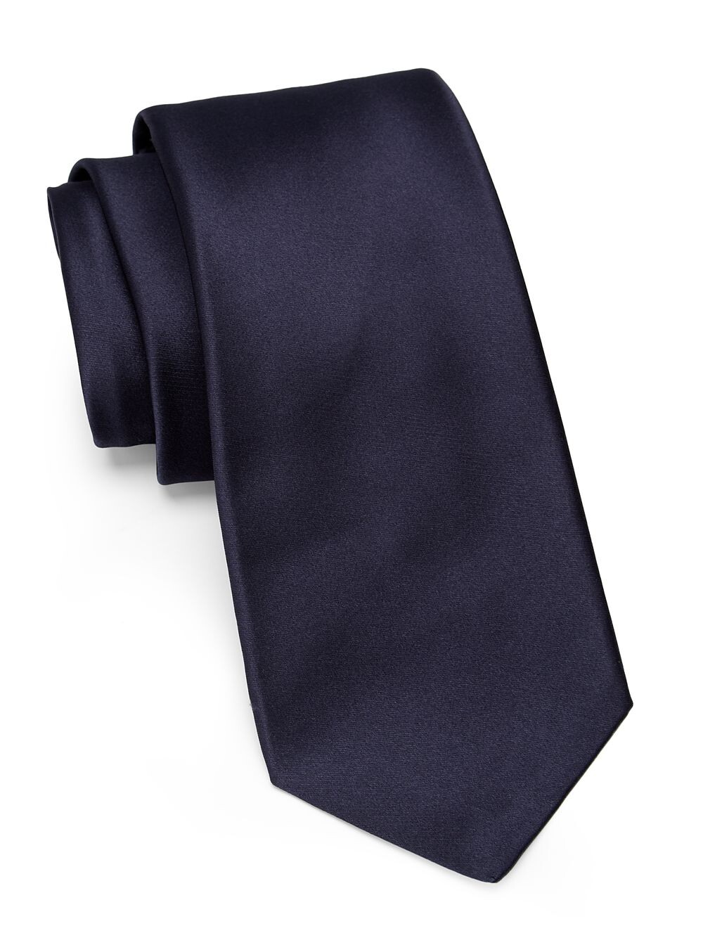 

Однотонный шелковый галстук Kiton, нави
