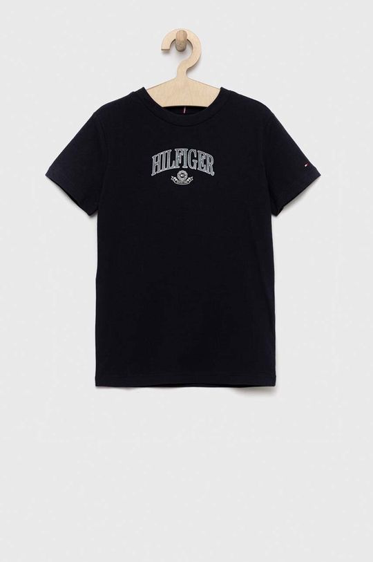 Хлопковая футболка для детей Tommy Hilfiger, черный
