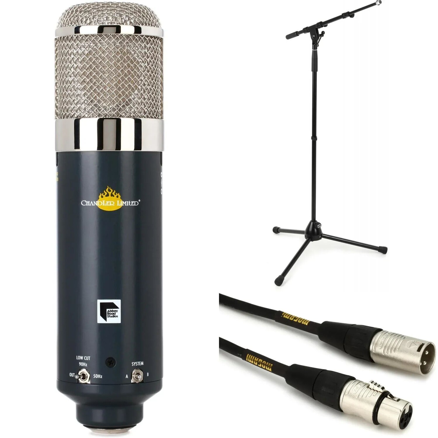

Chandler Limited TG Microphone Конденсаторный микрофон с большой диафрагмой, подставкой и кабелем