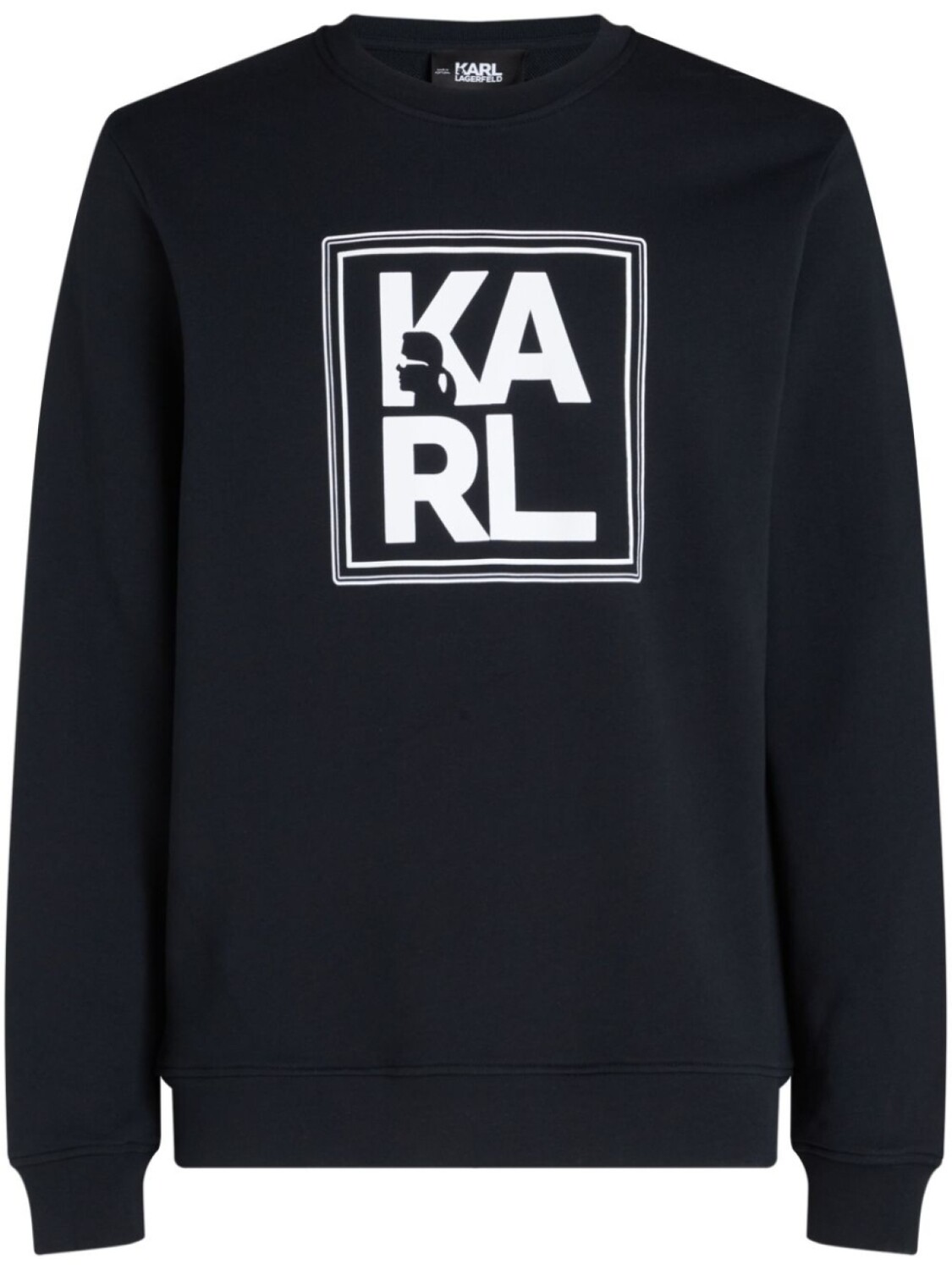 

Karl Lagerfeld logo-print organic cotton sweatshirt, черный