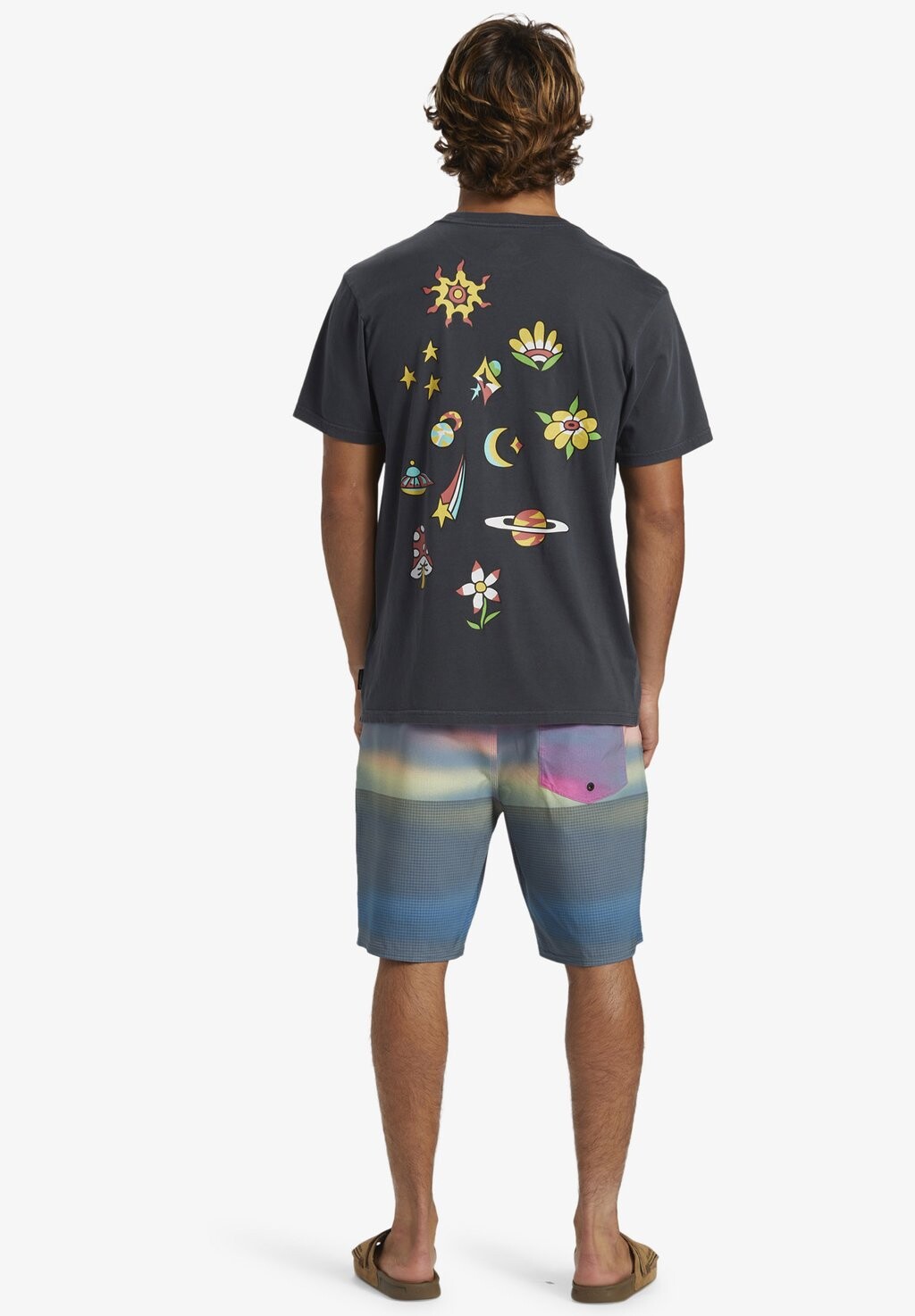 

Футболка с принтом SPACEMAN Quiksilver, цвет kta