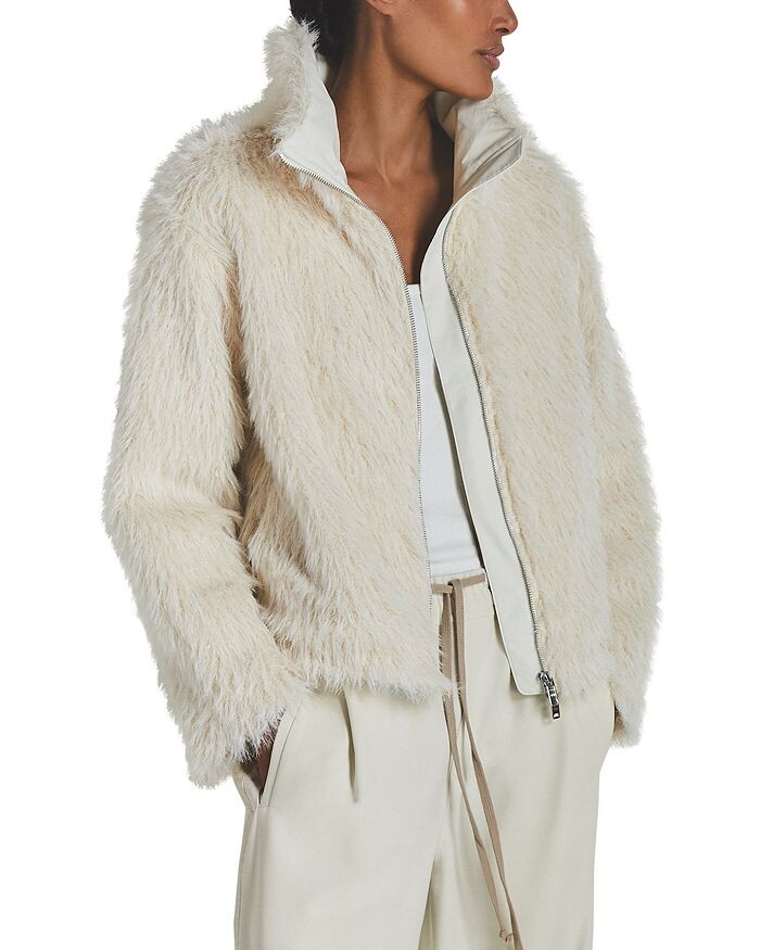 

Куртка тедди Ciels Cameron REISS x Les 100, слоновая кость/кремовый