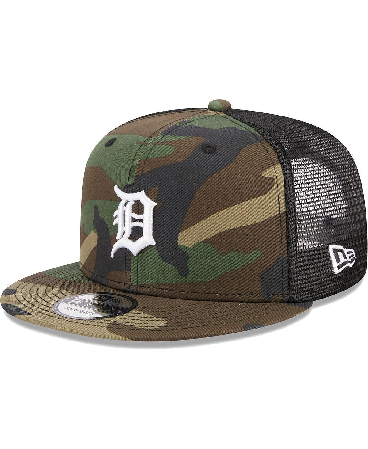 

Мужская камуфляжная кепка Snapback Detroit Tigers Woodland Camo Trucker 9FIFTY New Era