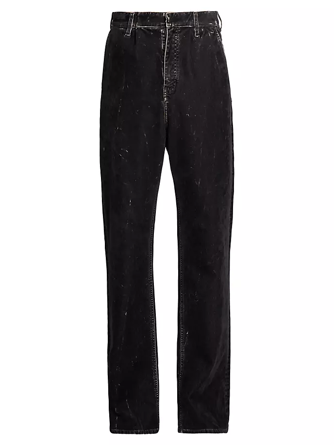 

Джинсы с потертостями из флока Loewe, цвет charcoal