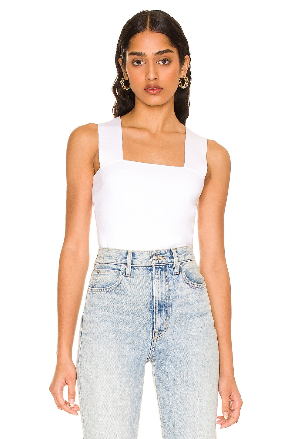 

Майка 525 Wide Strap Square Neck, цвет Bleach White