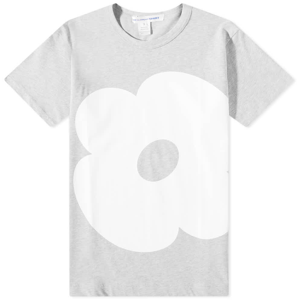 

Comme des Garçons Shirt Футболка с ярким цветочным принтом, серый