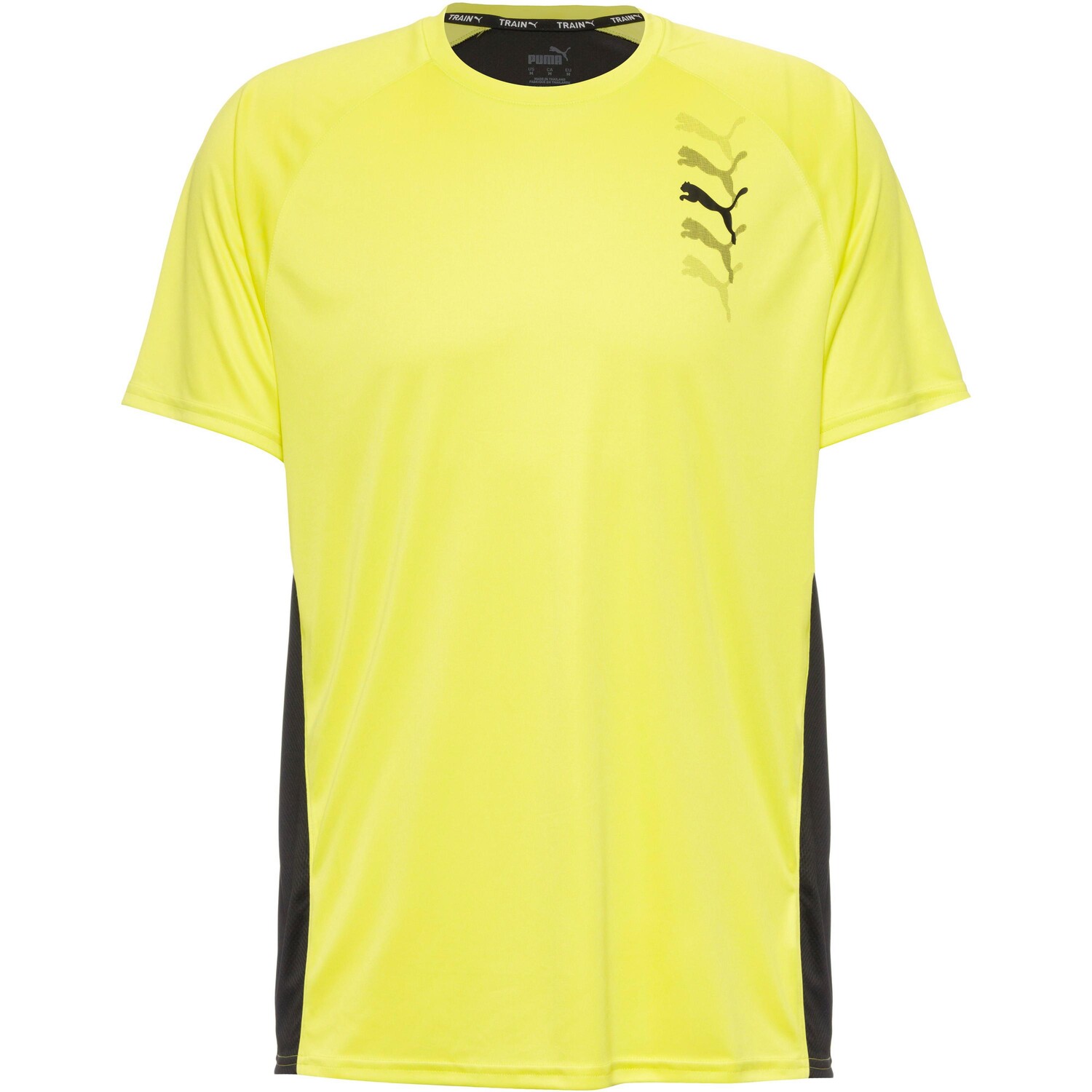 

Рубашка Puma Funktionsshirt Fit Logo Graphic, желтый взрыв-пума черный