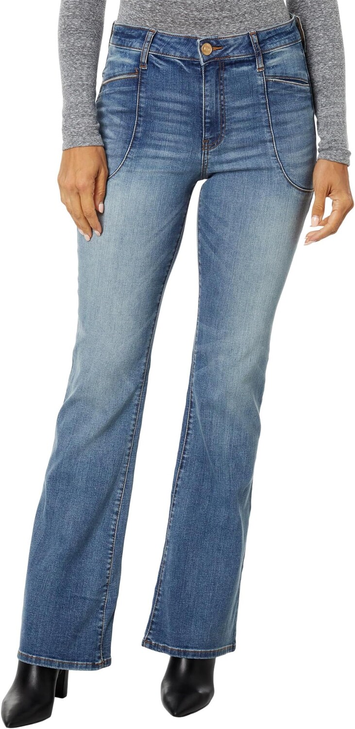 

Джинсы Ana High-Rise Fab Ab Flare in Foxy KUT from the Kloth, цвет Foxy