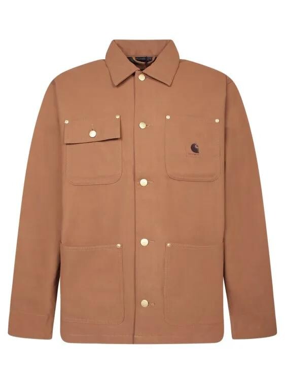 

Прочная куртка с классическим воротником. Carhartt Wip, коричневый